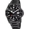 JAGUAR EXECUTIVE BLACK ST.STEEL WITH BLACK DIAL J989/1