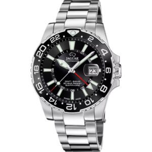 JAGUAR BLACK CERAMIC GMT MEN'S WATCH, J1011/6