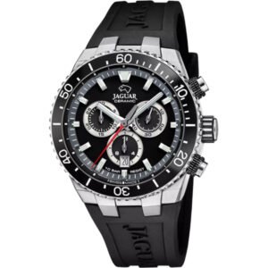JAGUAR BLACK CERAMIC RUBBER WATCH BRACELET J1021/3