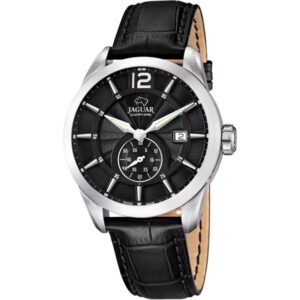 JAGUAR ACAMAR BLACK LEATHER WITH BLACK DIAL J663/4