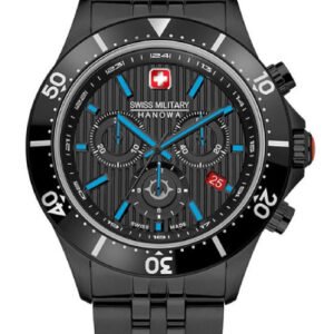 SWISS MILITARY FLAGSHIP X CHRONO BLACK ST.STEEL SMWGI2100730