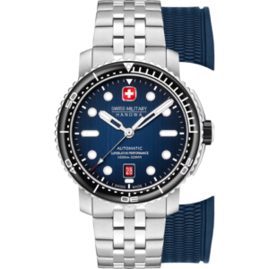 SWISS MILITARY HANAWA Aqua Maitre Plongeur Watch SMWGL0002002-SET