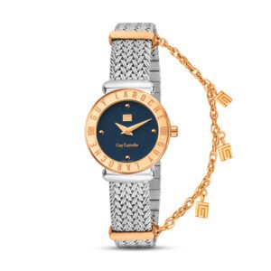 GUY LAROCHE Betty Silver Mesh St. Steel Dark Blue Dial GLWLG0000914