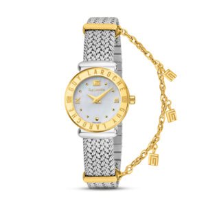 GUY LAROCHE Betty Silver & Golden Mesh St. Steel White Dial GLWLG0000917