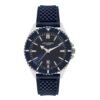 Lee Cooper Garrison Dark Blue Rubber Dark Blue Dial For Men