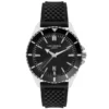 Lee Cooper Garrison Black Rubber Black Dial For Men
